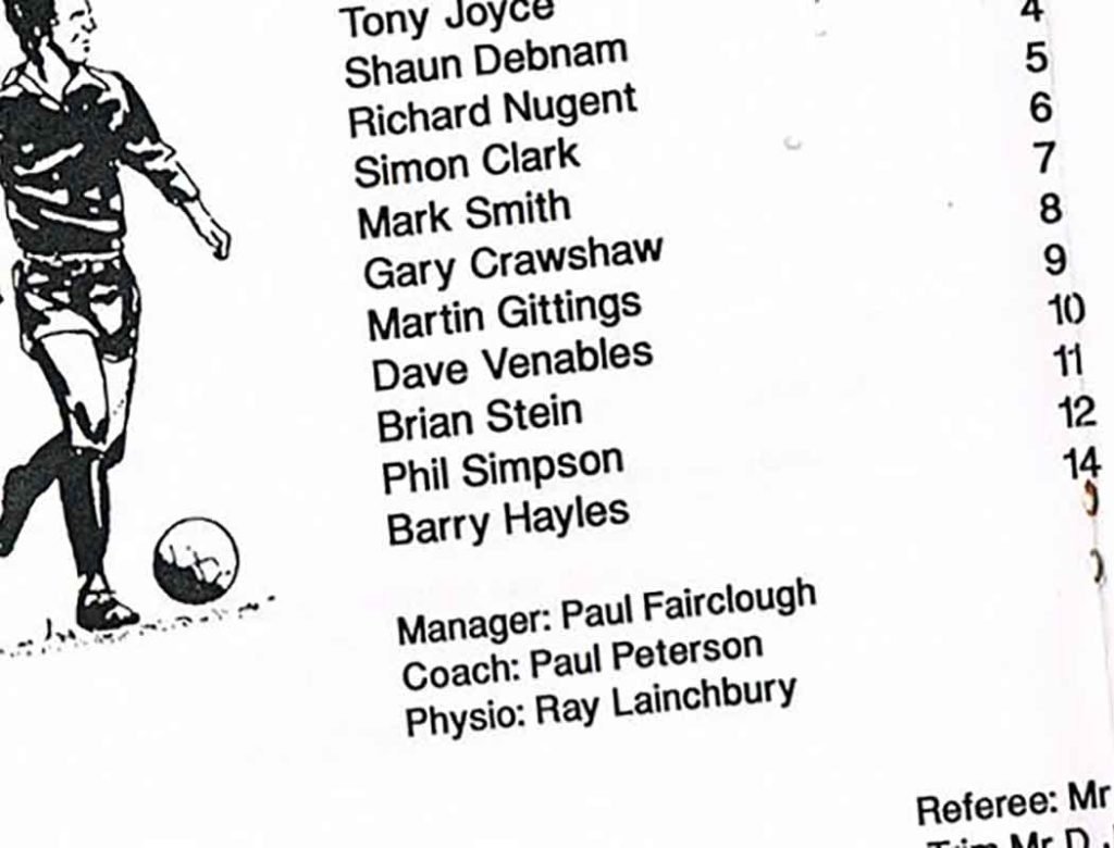 We never failed to win a match that Brian Stein scored in either; 13 goals in 18 total outings showing you why we won so many.