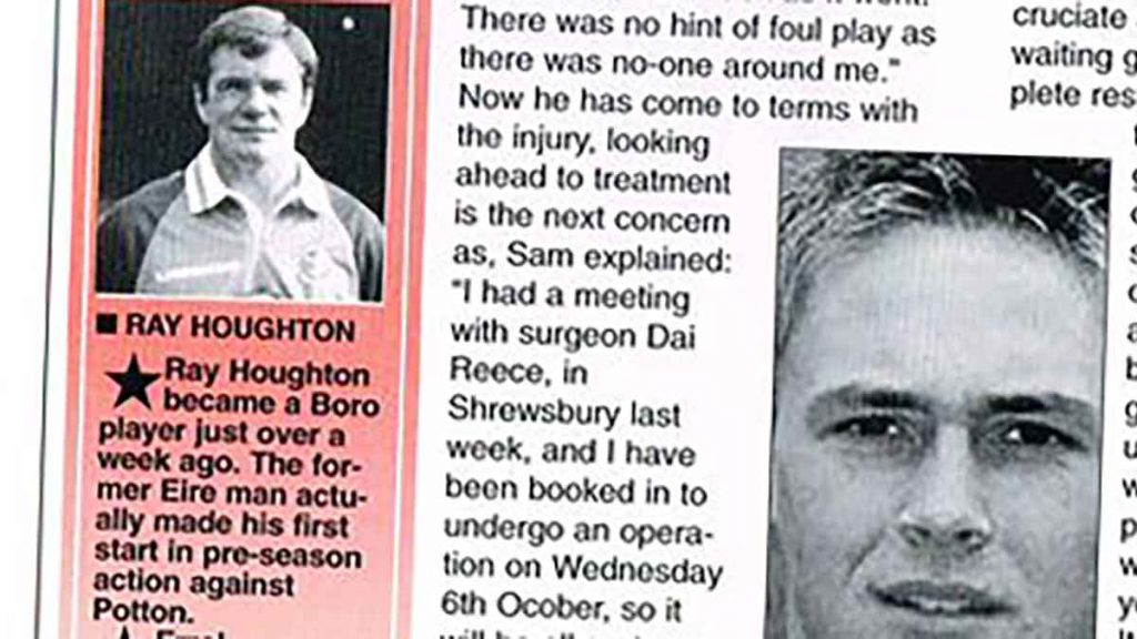 By the time we were coming to the end of the Millennium, Ray Houghton already had a long career behind him
