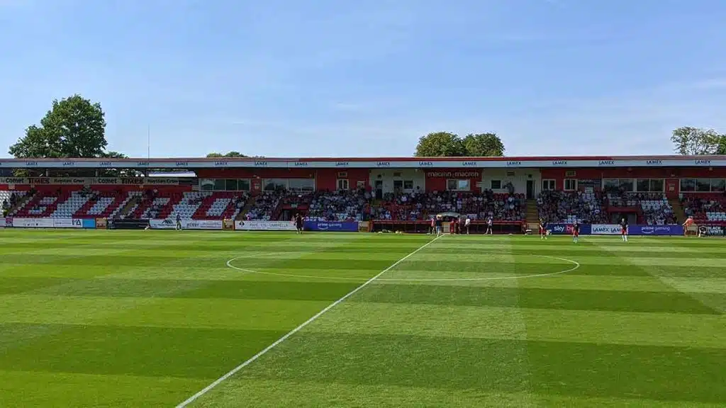 The Main Stand at the Lamex Stadium