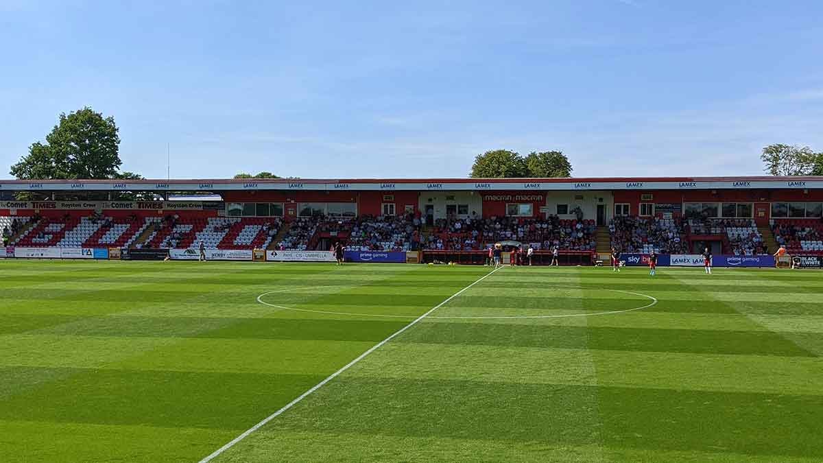 The Main Stand at the Lamex Stadium