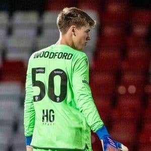 Max Woodford wrote his name into Boro's history books in November 2023; the goalkeeper becoming our youngest-ever senior player