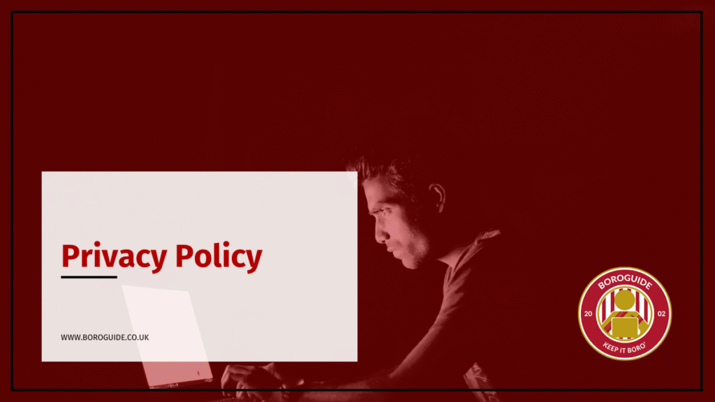 This is the privacy policy for BoroGuide... or the "website", just to keep things simple. It ain't the most riveting read...