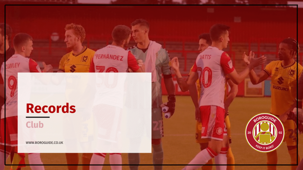 Club Records: Do you have that nagging sense of deja vu every time we play Morecambe, Barnet or FGR? It's no surprise given our club records...