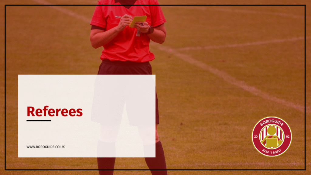 Get a complete breakdown of Boro's record with different referees and see which men in the middle we're fond of – or want to avoid
