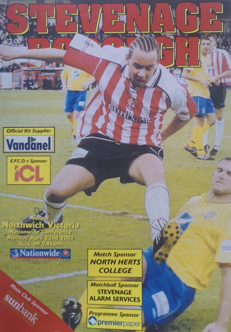 2001-02 Stevenage season programme