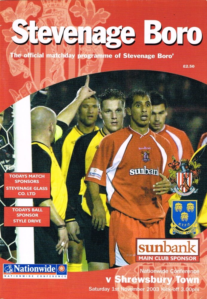 2003-04 Stevenage season programme