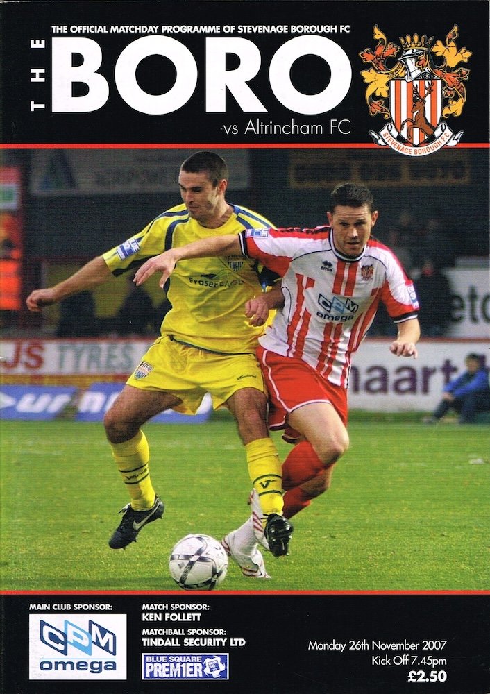 2007-08 Stevenage season programme
