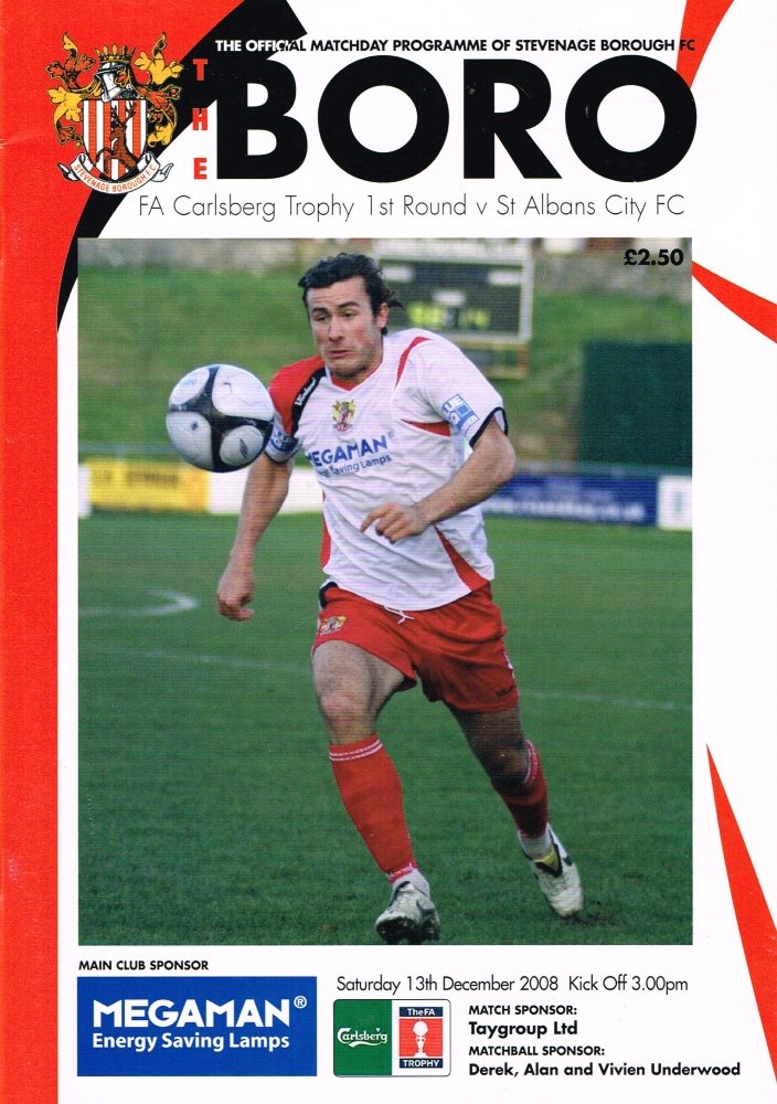 2008-09 Stevenage season programme