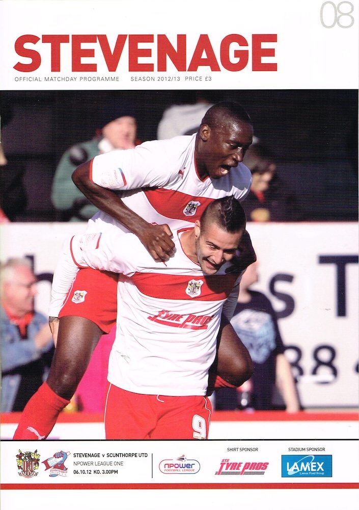 2012-13 Stevenage season programme