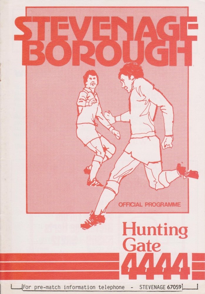1982-83 Stevenage season programme