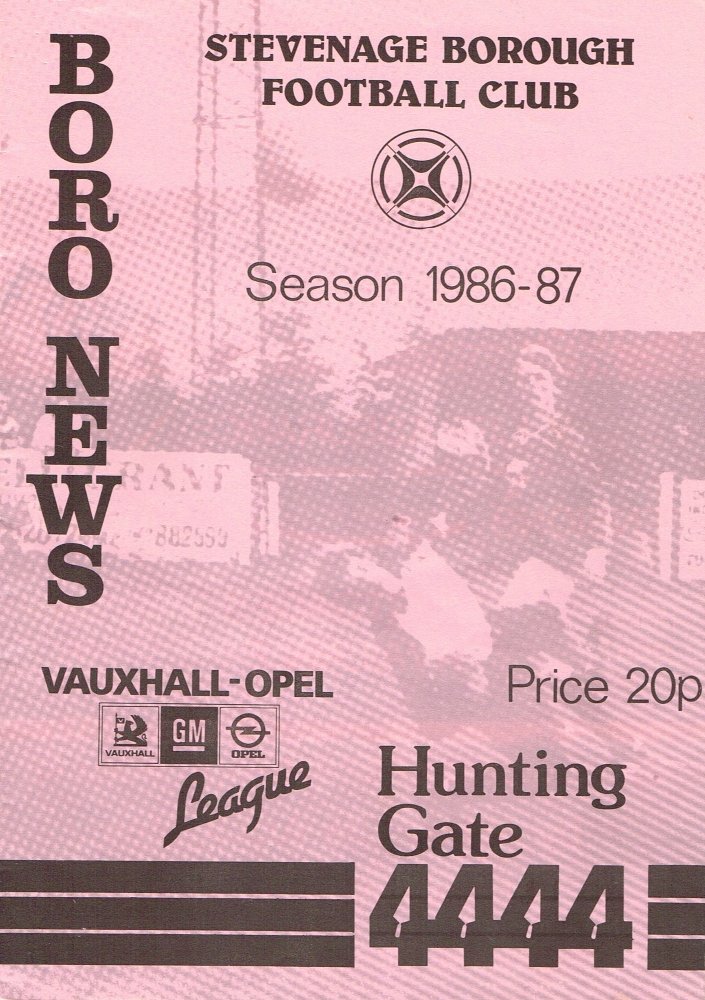 1986-87 Stevenage season programme