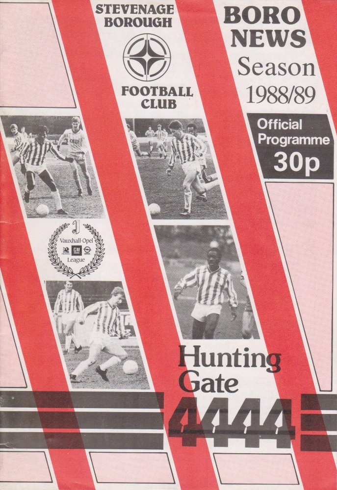 1988-89 Stevenage season programme