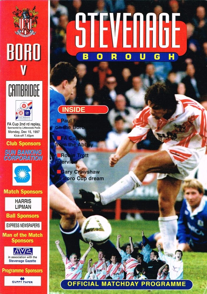 1997-98 Stevenage season programme