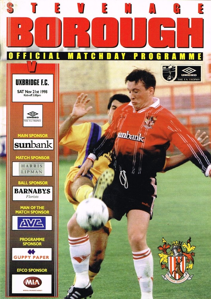 1998-99 Stevenage season programme