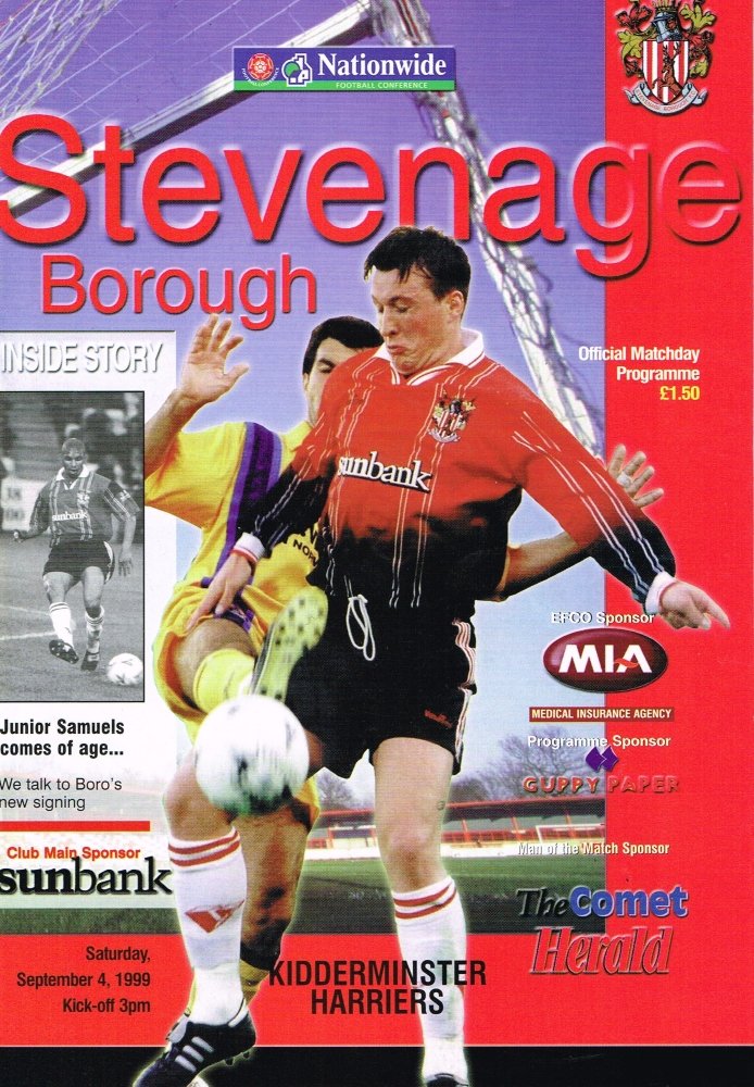 1999-00 Stevenage season programme