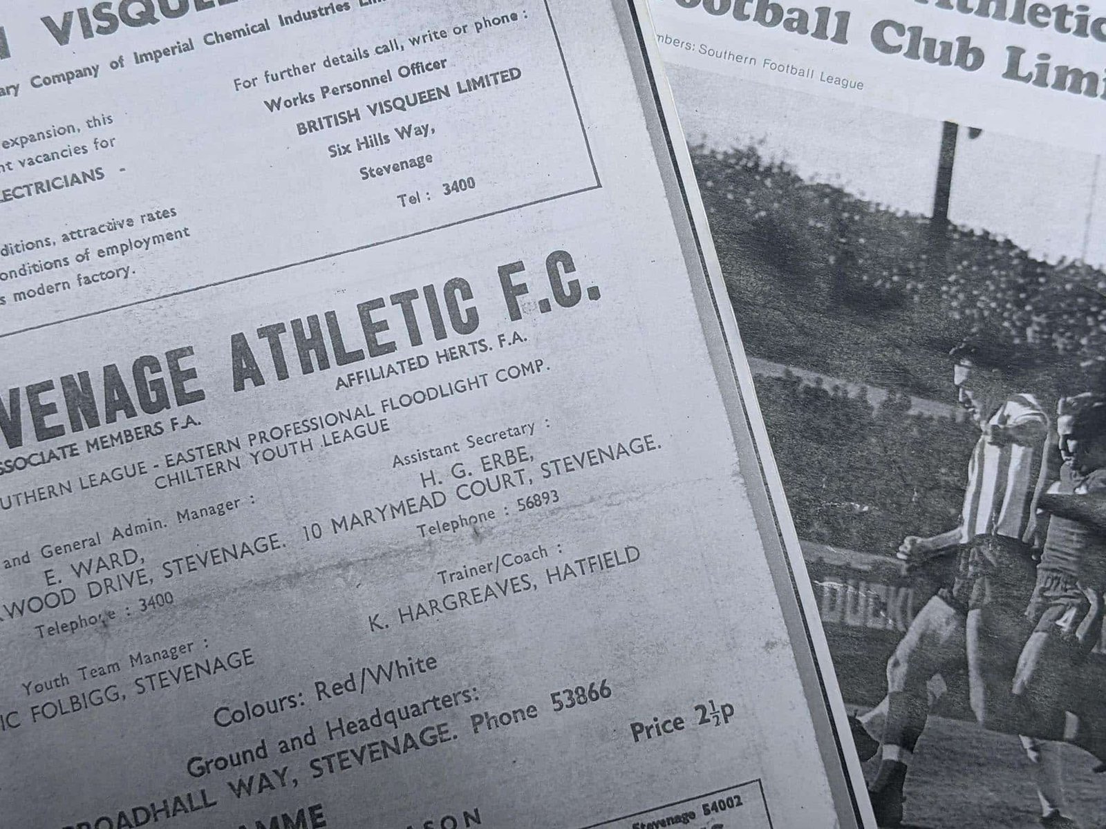 Stevenage Athletic In no time at all, Stevenage Athletic were formed to take over where Stevenage Town had left off.