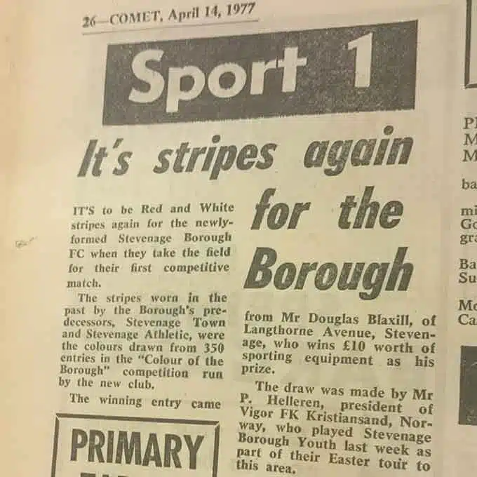 It's Stripes Again For The Borough: Blast From The Past