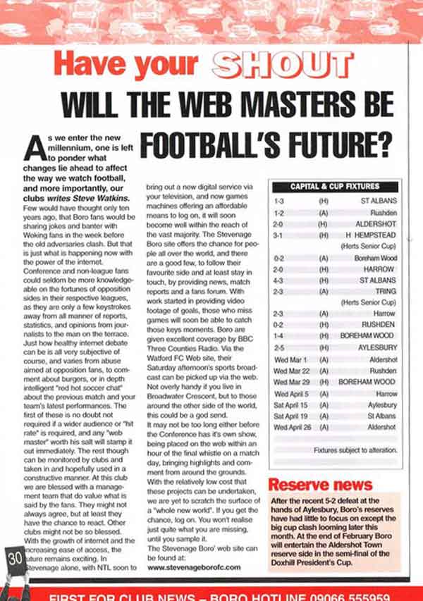 Will The Webmasters Be Football's Future? (Full)